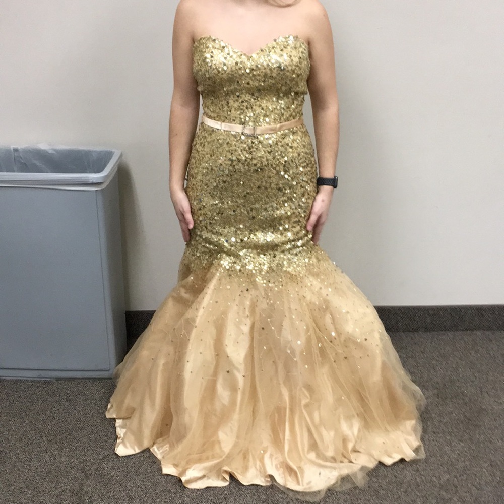 Gold Sequin Dress